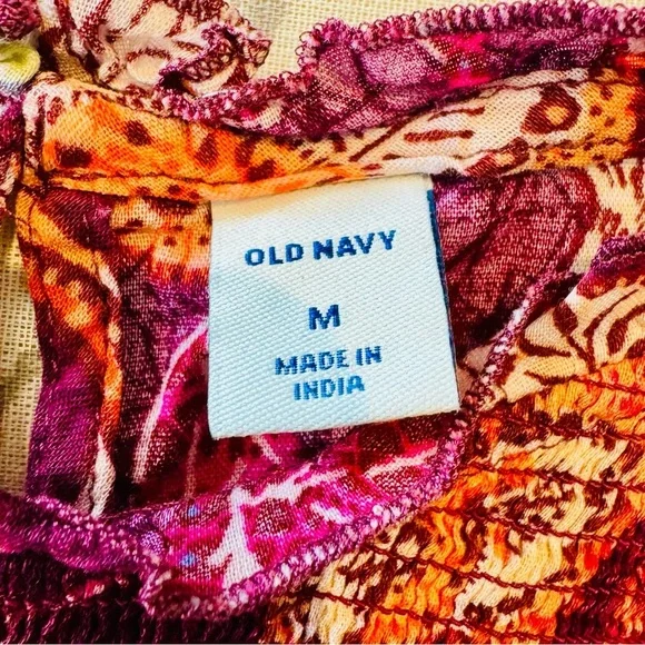 Old Navy | Floral Peasant Blouse – Size M - Picture 14 of 14